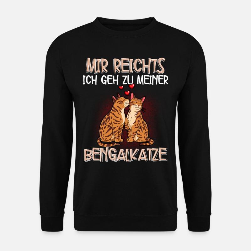 Bengalkatze - Unisex Pullover - Schwarz