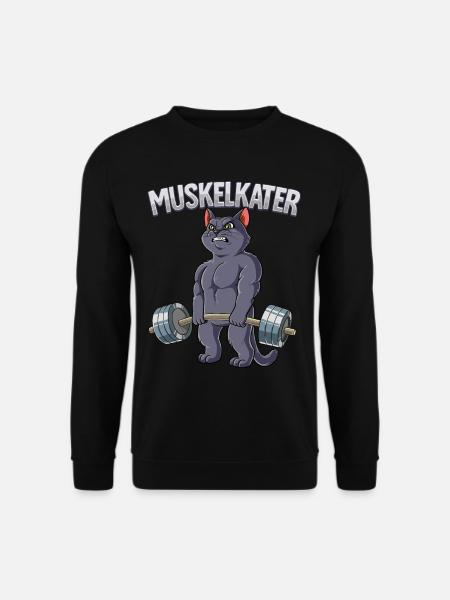 Muskelkater Bodybuilding Fitness Gym - Unisex Pullover - Schwarz