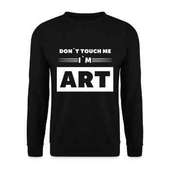 Funny Art Design for an Artist - Unisex Sweatshirt - black - Front - Alina (178cm) & Michal (187cm)