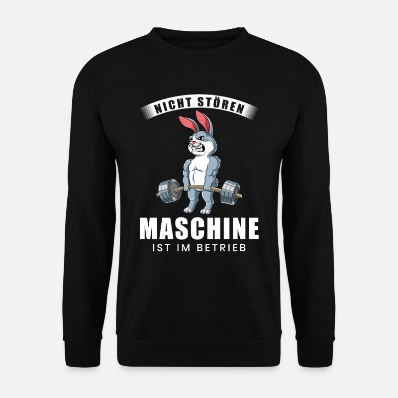 Nicht Stören Maschine In Betrieb Gym - Unisex Pullover - Schwarz