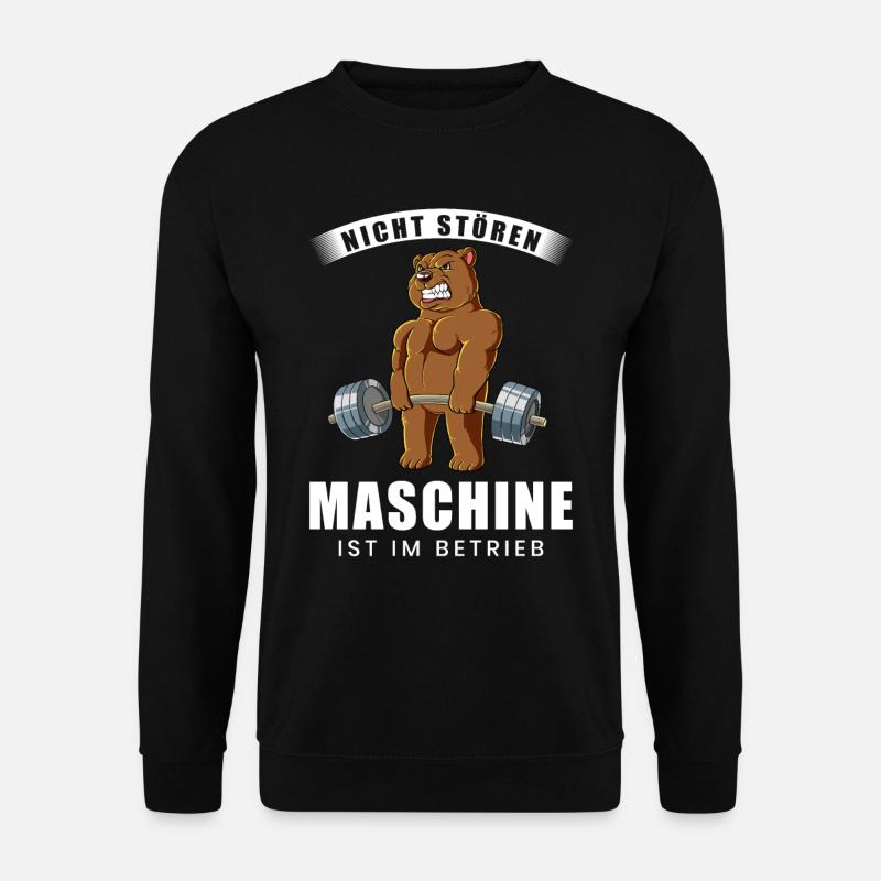 Nicht Stören Maschine In Betrieb Gym - Unisex Pullover - Schwarz