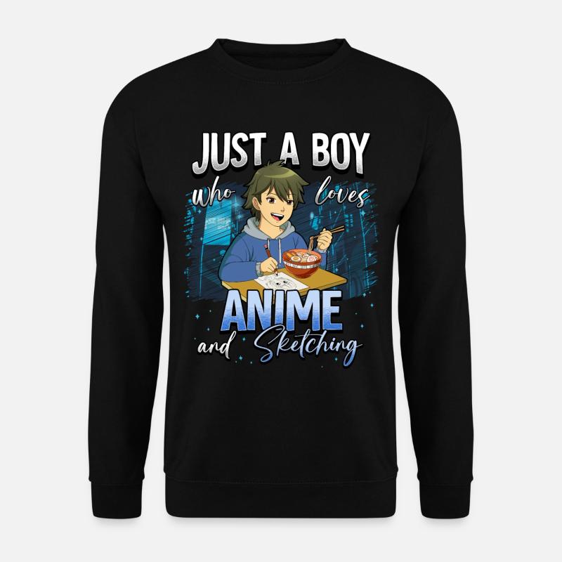 Anime Otaku Weeb - Unisex Pullover - Schwarz