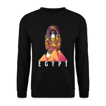 Egypte Faucon Pharaon - Sweat-shirt Unisexe - noir - Devant - Alina (178cm) & Michal (187cm)