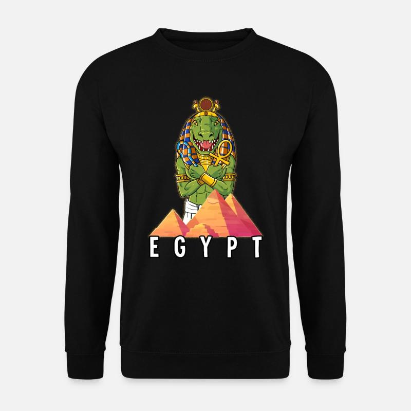 Egypte Crocodile Pharaon - Sweat-shirt Unisexe - noir
