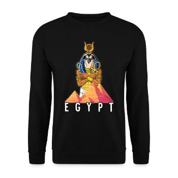 Egypte Horus Pharaon - Sweat-shirt Unisexe - noir - Devant - Alina (178cm) & Michal (187cm)
