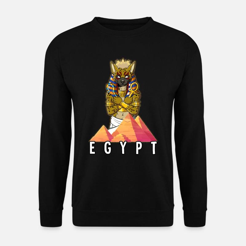 Ägypten Hyäne Pharao - Unisex Pullover - Schwarz