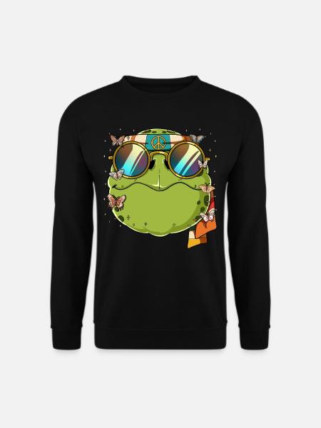 60s 70s Costume Groovy Hippie - Unisex Sweatshirt - black