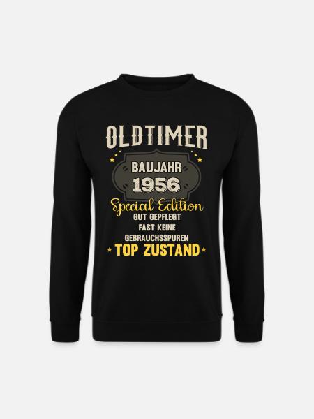 Oldtimer Baujahr 1956 - 67. Geburtstag - Unisex Pullover - Schwarz