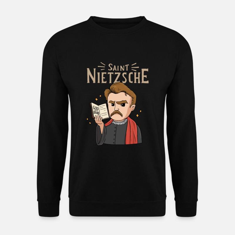 Saint Nietzsche Philosophy - Unisex Sweatshirt - black