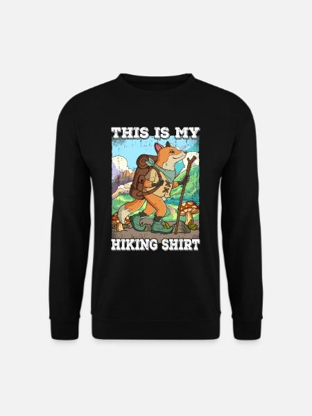 This Is My Hiking Wandern - Unisex Pullover - Schwarz
