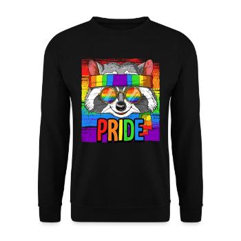 Pride LGBTQ Christopher Street Day Costume Pride - Unisex Sweatshirt - black - Front - Alina (178cm) & Michal (187cm)