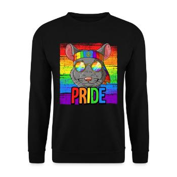 Pride LGBTQ Christopher Street Day Costume Pride - Unisex Sweatshirt - black - Front - Alina (178cm) & Michal (187cm)