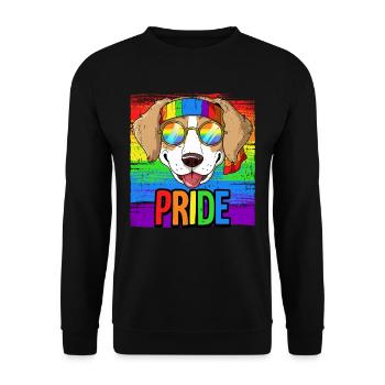 Pride LGBTQ Christopher Street Day Costume Pride - Unisex Sweatshirt - black - Front - Alina (178cm) & Michal (187cm)