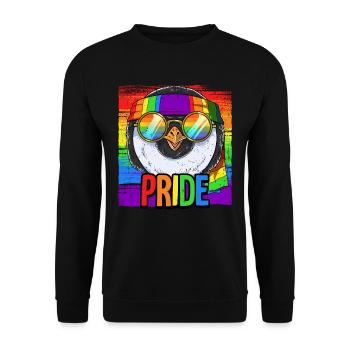 Pride LGBTQ Christopher Street Day Costume Pride - Unisex Sweatshirt - black - Front - Alina (178cm) & Michal (187cm)