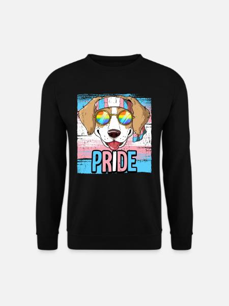 Pride LGBTQ Transgender Flagge Kostüm Pride Month - Unisex Pullover - Schwarz