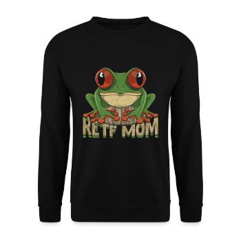 Conception de grenouille aux yeux rouges pour un chasseur de grenouilles - Sweat-shirt Unisexe - noir - Devant - Alina (178cm) & Michal (187cm)