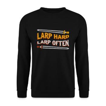 LARP RPG RPG Design for a Larper - Unisex Sweatshirt - black - Front - Alina (178cm) & Michal (187cm)