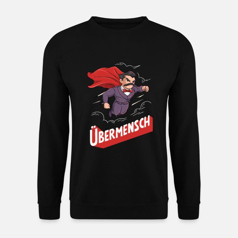 Nietzsche Übermensch Philosophy - Unisex Sweatshirt - black