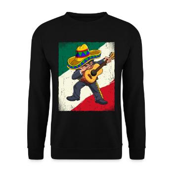 Dabbing Mexican Mariachi Cinco De Mayo - Unisex Pullover - Schwarz - Vorne - Alina (178cm) & Michal (187cm)