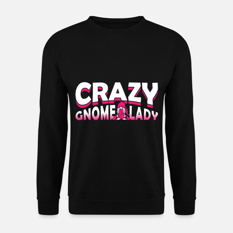 Gartenzwerg Garten - Unisex Pullover - Schwarz