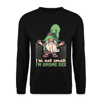 Jardin Gnome Jardin - Sweat-shirt Unisexe - noir - Devant - Alina (178cm) & Michal (187cm)
