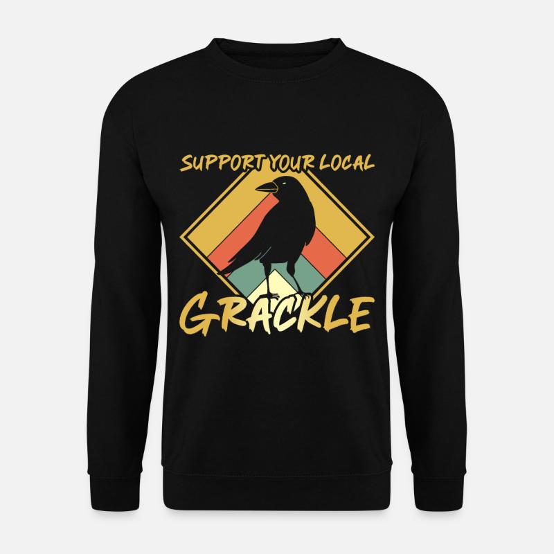 Grackle Vogel - Unisex Sweatshirt - black