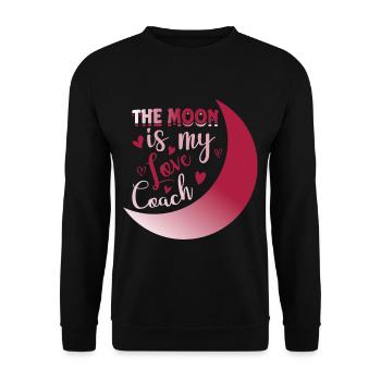 Conceptions romantiques de l’âme sœur de la lune pour un - Sweat-shirt Unisexe - noir - Devant - Alina (178cm) & Michal (187cm)