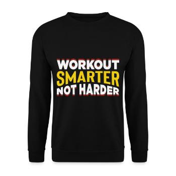 Gym Training Design for Low Impact Workout - Unisex Sweatshirt - black - Front - Alina (178cm) & Michal (187cm)
