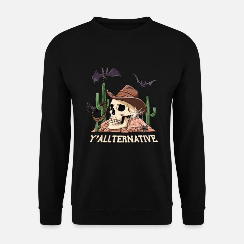Gothique Y’allternative Graphic Western - Sweat-shirt Unisexe - noir