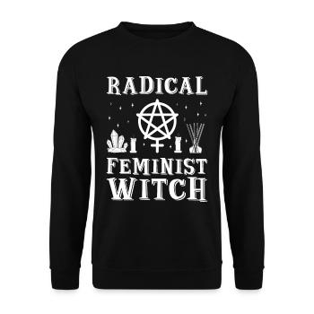 Féminisme féministe radical - Sweat-shirt Unisexe - noir - Devant - Alina (178cm) & Michal (187cm)