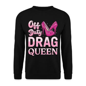 LGBTQ Off-duty Drag Queen Pride - Sweat-shirt Unisexe - noir - Devant - Alina (178cm) & Michal (187cm)