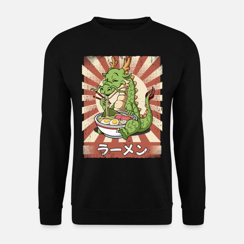 ramen dragon nouilles soupe ramen - Sweat-shirt Unisexe - noir