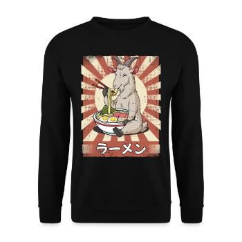ramen goat noodle soup ramen - Unisex Sweatshirt - black - Front - Alina (178cm) & Michal (187cm)