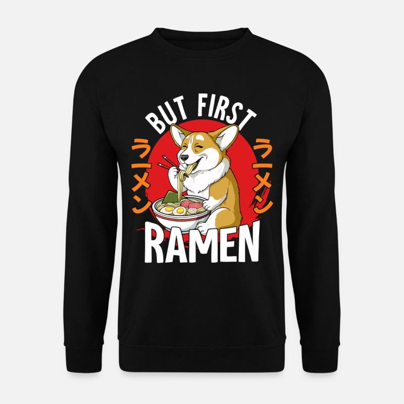 But First Ramen - Unisex Sweatshirt - black