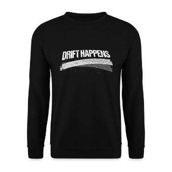 Drift findet statt Jdm Auto Motorsport - Unisex Pullover - Schwarz - Vorne - Alina (178cm) & Michal (187cm)