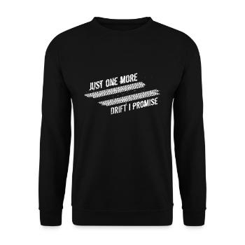 Nur noch ein Drift ich verspreche JDM Car Racing - Unisex Pullover - Schwarz - Vorne - Alina (178cm) & Michal (187cm)