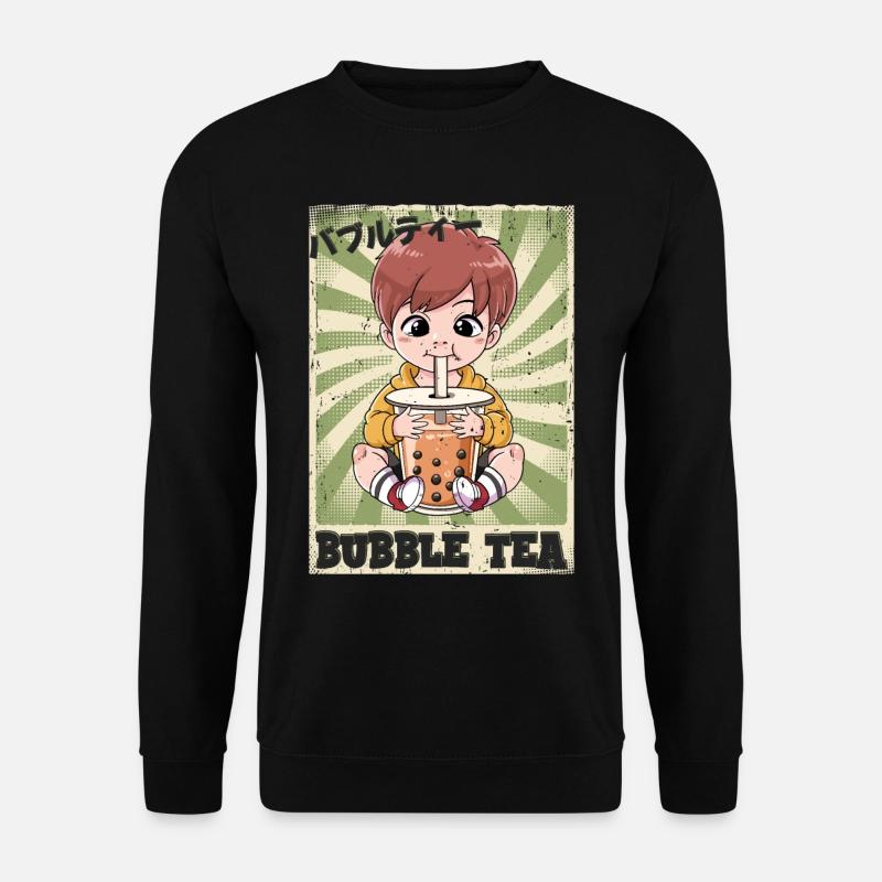 Boba Tea Boy Bubble Tea - Unisex Sweatshirt - black