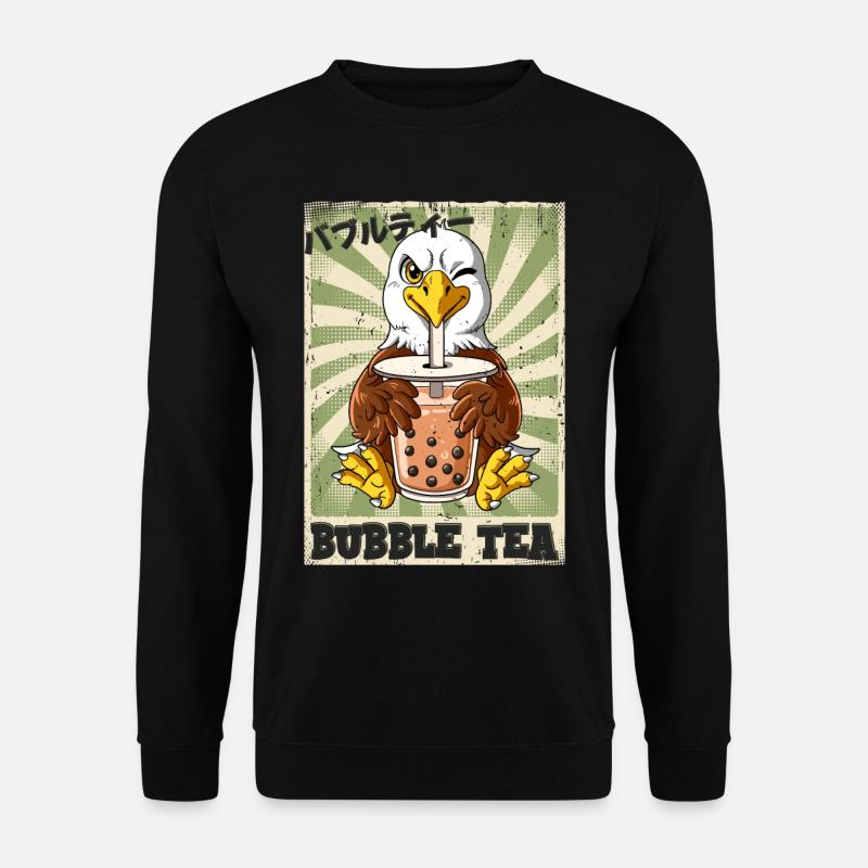 Boba Tea Adler Bubble Tea - Unisex Pullover - Schwarz