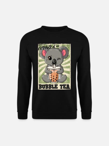 Boba Tea Koala Bubble Tea - Unisex Pullover - Schwarz
