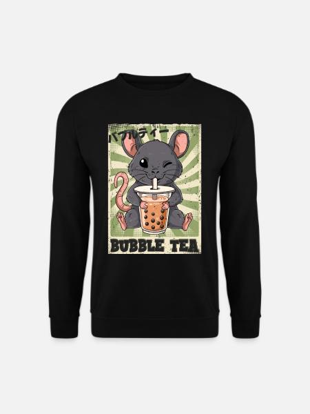 Boba Tea Rat Bubble Tea - Unisex Sweatshirt - black