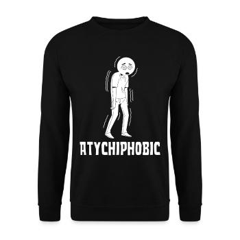 Atychiphobia Graph Atychiphobia Consciousness - Unisex Sweatshirt - black - Front - Alina (178cm) & Michal (187cm)