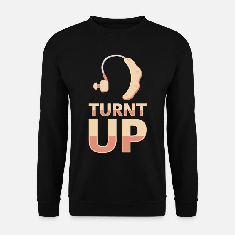 Hörgerät schärft das Bewusstsein für Gehörlose - Unisex Pullover - Schwarz