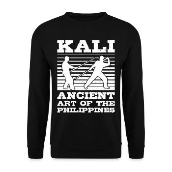 Kali Antike Kunst der Philippinen - Unisex Pullover - Schwarz - Vorne - Alina (178cm) & Michal (187cm)