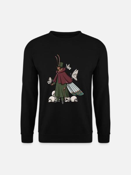 Emo Gothic Papillon Graphique - Sweat-shirt Unisexe - noir