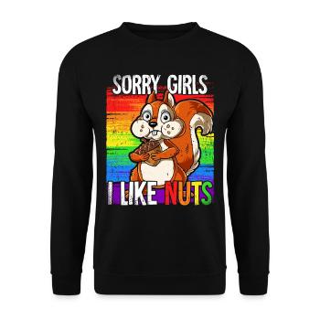 Pride LGBTQ Christopher Street Day Costume Pride - Unisex Sweatshirt - black - Front - Alina (178cm) & Michal (187cm)