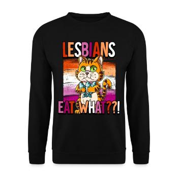 Pride LGBTQ Christopher Street Day Costume Pride - Unisex Sweatshirt - black - Front - Alina (178cm) & Michal (187cm)