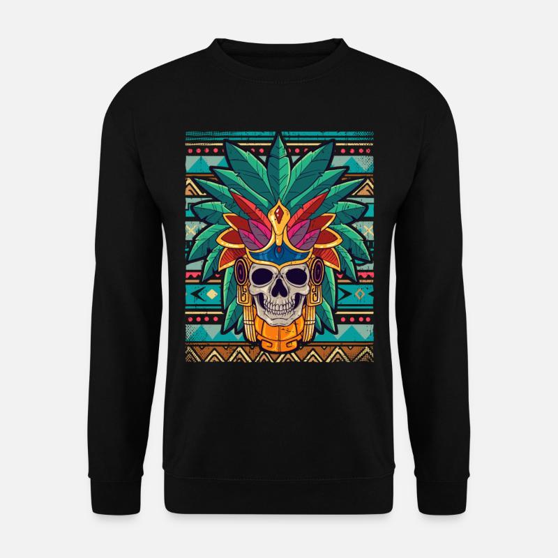 Mexican Aztec warrior Aztecs - Unisex Sweatshirt - black