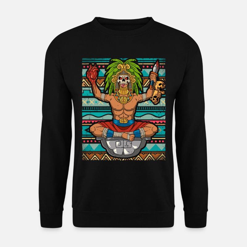 Mexican Aztec warrior Aztecs - Unisex Sweatshirt - black