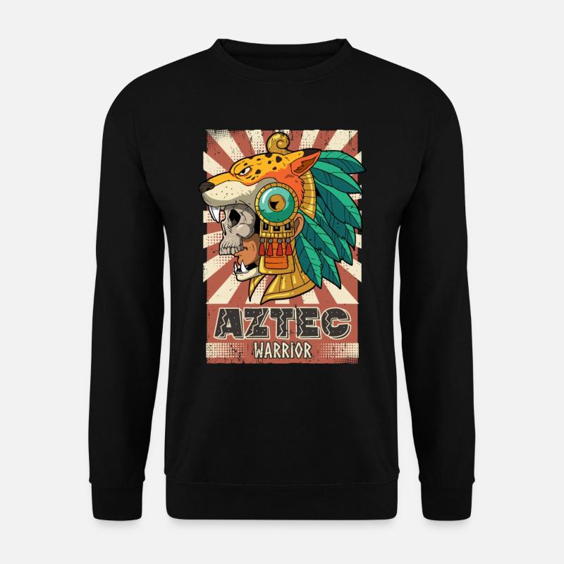 Mexican Aztec warrior Aztecs - Unisex Sweatshirt - black