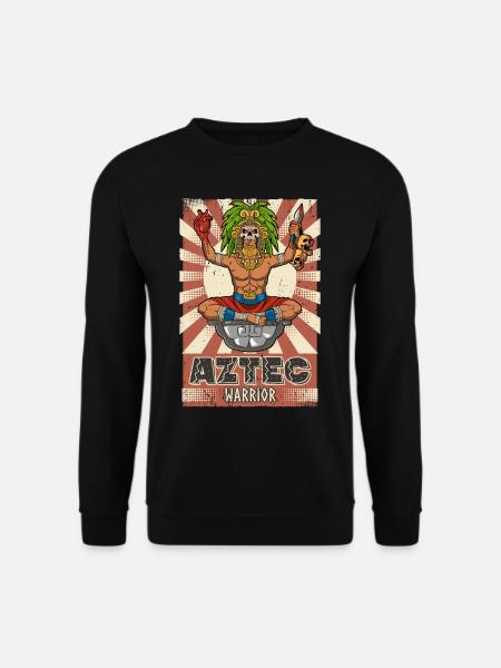 Mexican Aztec warrior Aztecs - Unisex Sweatshirt - black